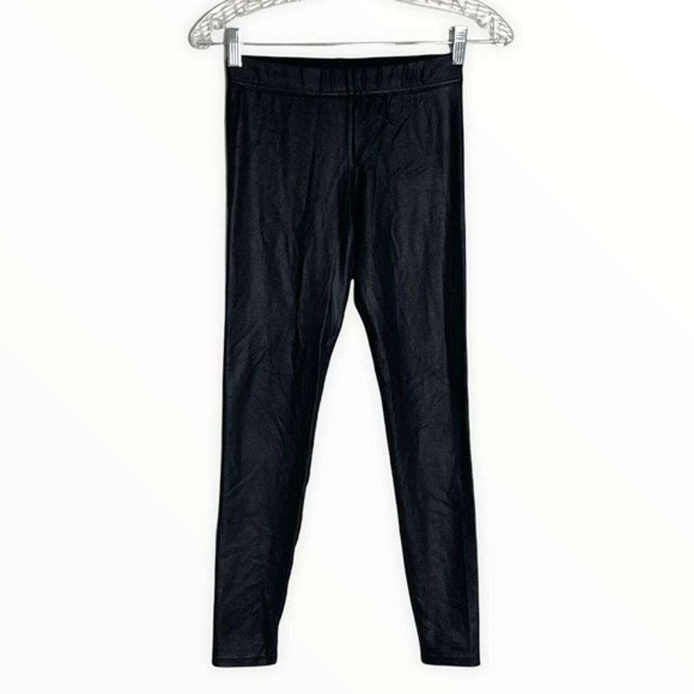 David Lerner Pants Women Small Coated Legging Black Skinny Loungewear Athleisure